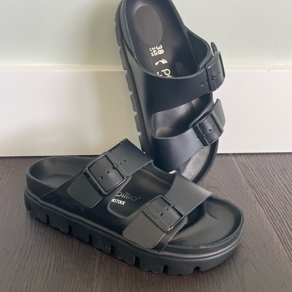 Birkenstock Arizona Chunky Papillio Leather Sandals